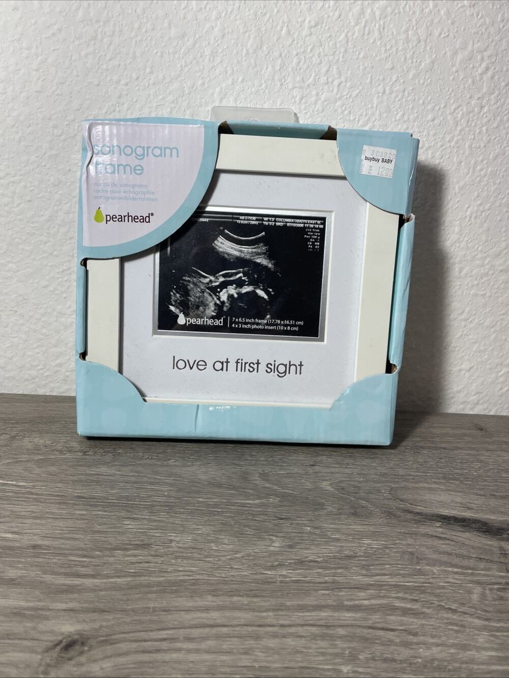 New! SONOGRAM ULTRASOUND FRAME - "Love At First Sight Gift in Box